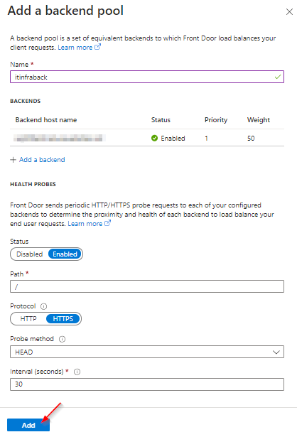How to realize a URL Forwarding with Azure Front Door