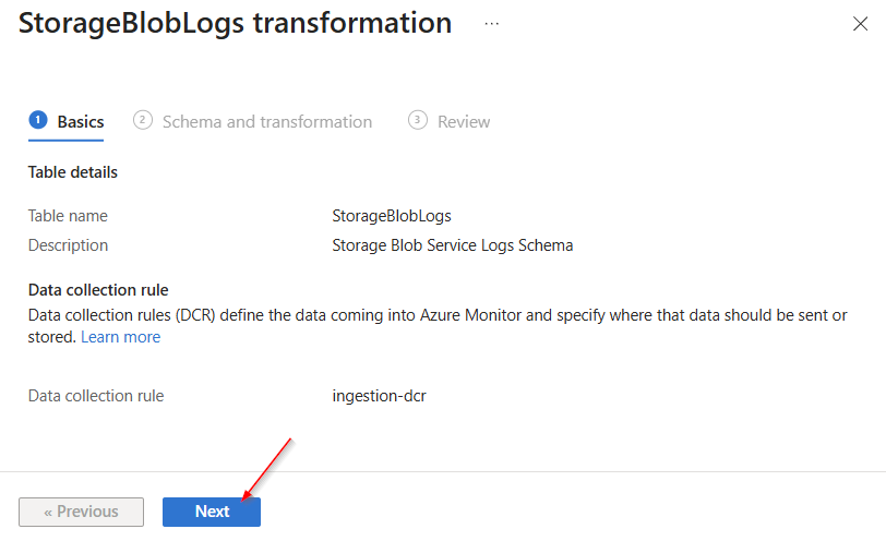 DCR Transformation / Log Splitting